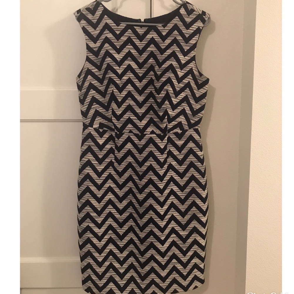 Fitted chevron dress from The Limited, worn twice